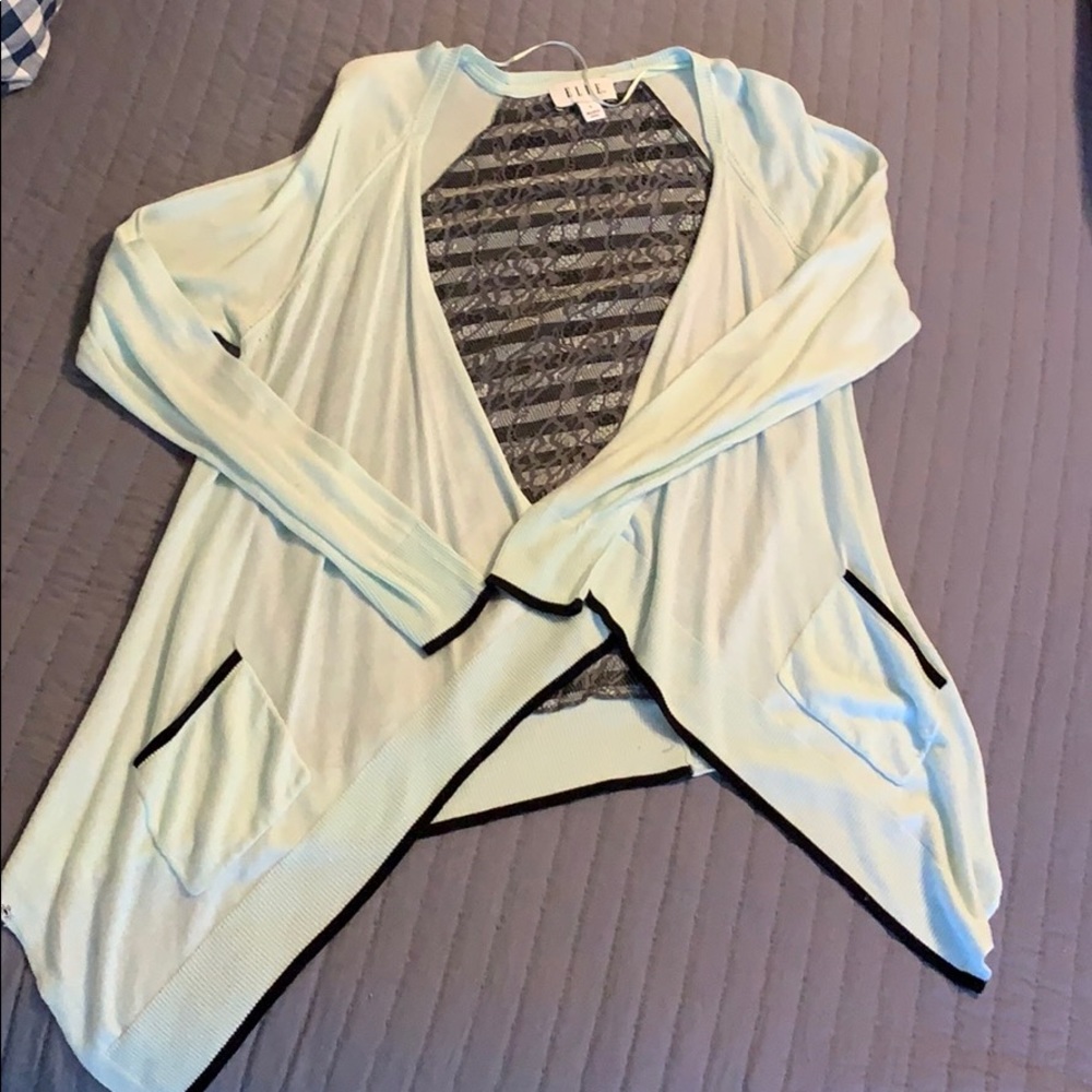 Elle open cardigan sweater